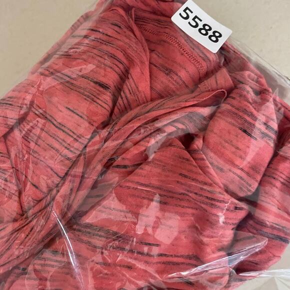 Maurices Womens Small Faux Wrap Top Pink Black - Picture 11 of 11